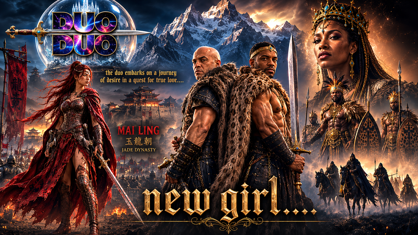 Official New Girl cover artwork by DUO DUO